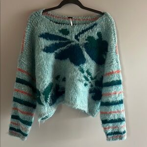 Free People Floral Patterned Sweater